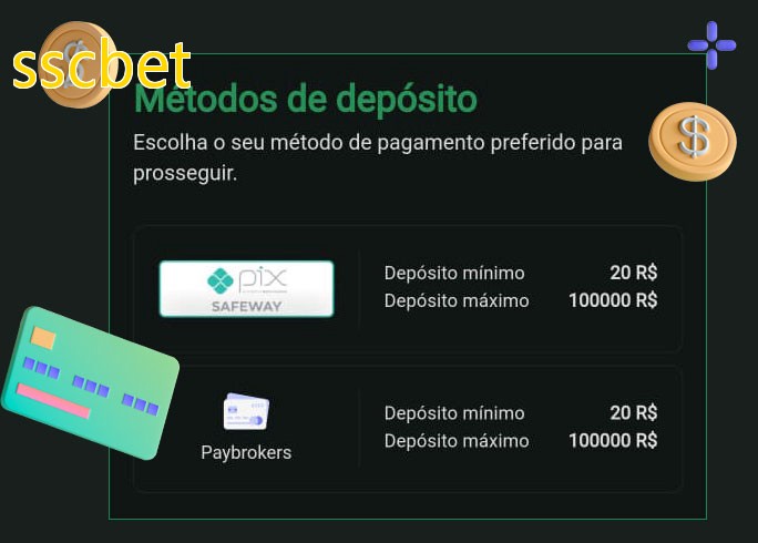 O cassino sscbetbet oferece uma grande variedade de métodos de pagamento